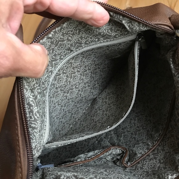 2/$30 Joy Susan Vegan Boho Shoulder Bag Chocolate Brown - Picture 9 of 14
